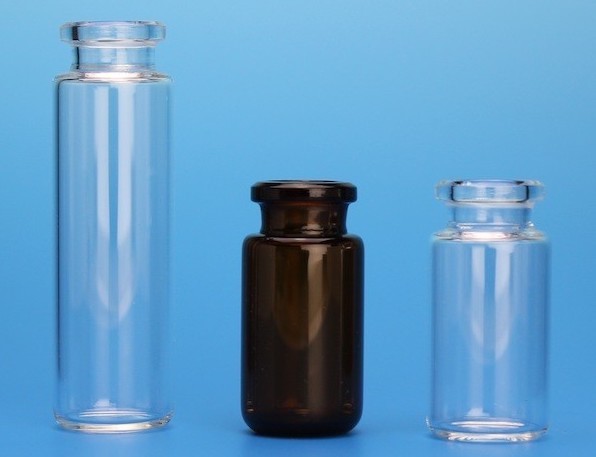 high strength rounded or flat-bottomed headspace vials
